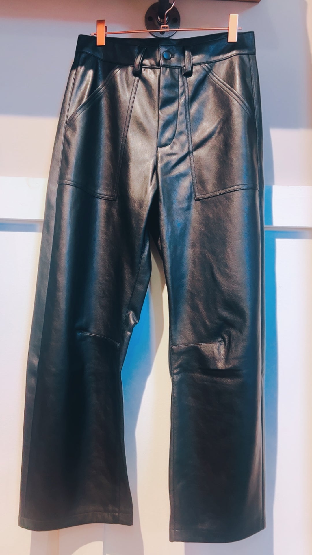 Horseshoe Faux Leather Pant