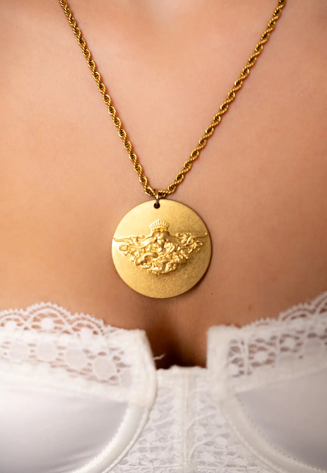 DEA Small Coin Necklace