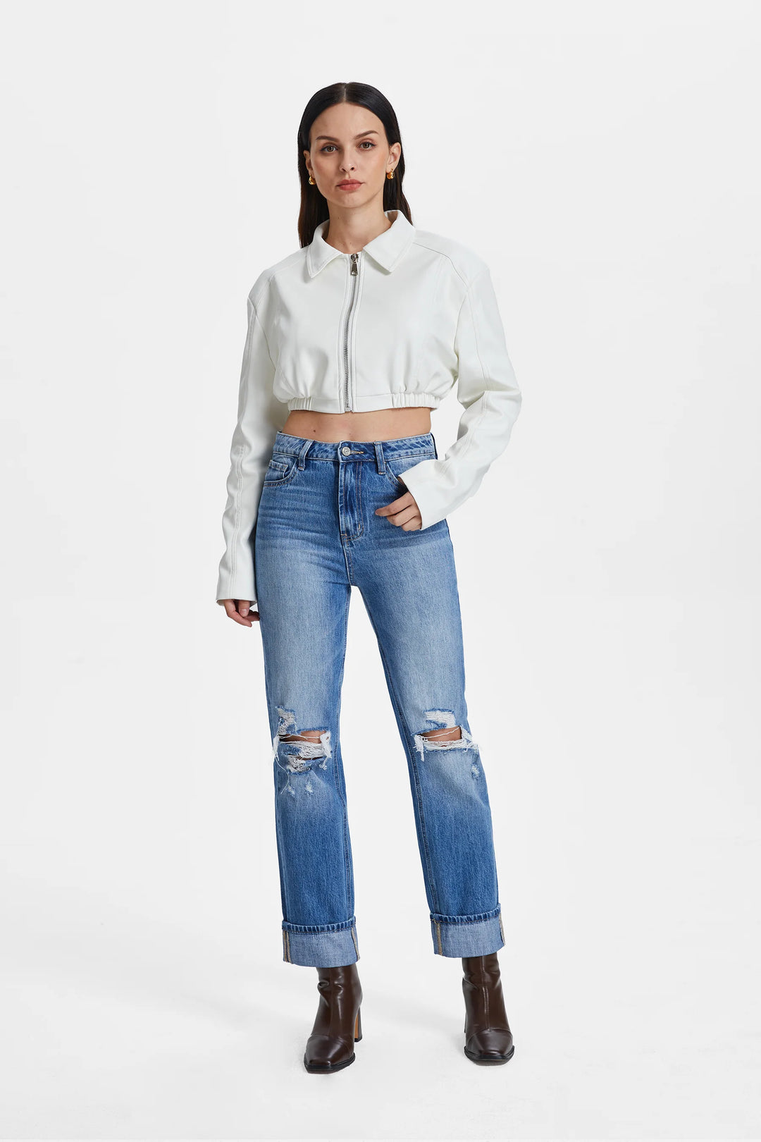 High Rise 90's Vintage Straight Jean