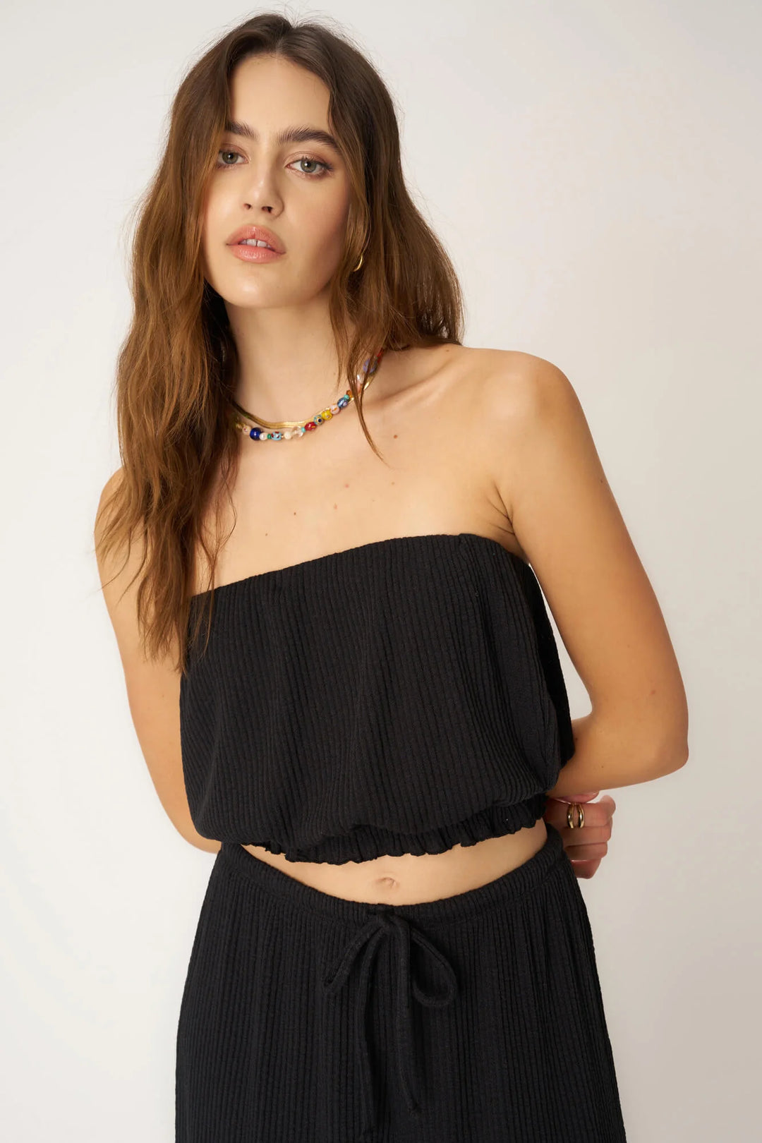 Never Better Textured Bubble Tube Top