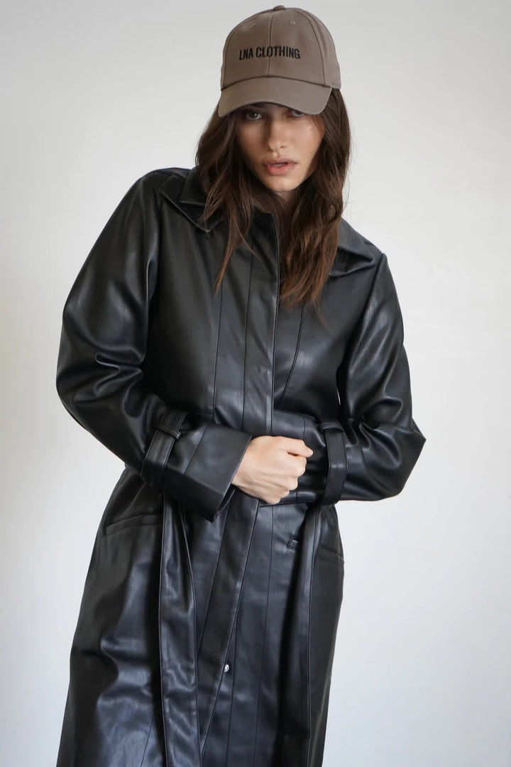Koa Vegan Leather Trench